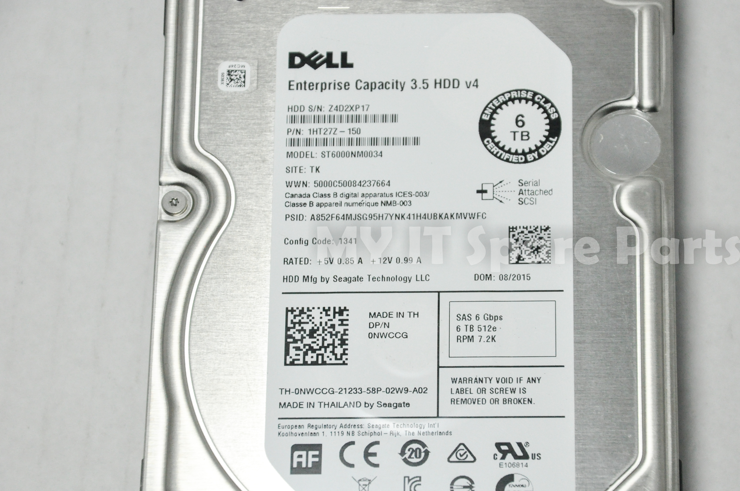 FNW88 【中古】【非常に良い】1TB 3.5IN 7.2K RPM NLSAS 12GBPS HOT PLUG HARD DRIVE 13G | Dell 3.5\\" 1TB 7.2K NL-SAS 6Gbps HDD - ECS FNW88 0FNW88