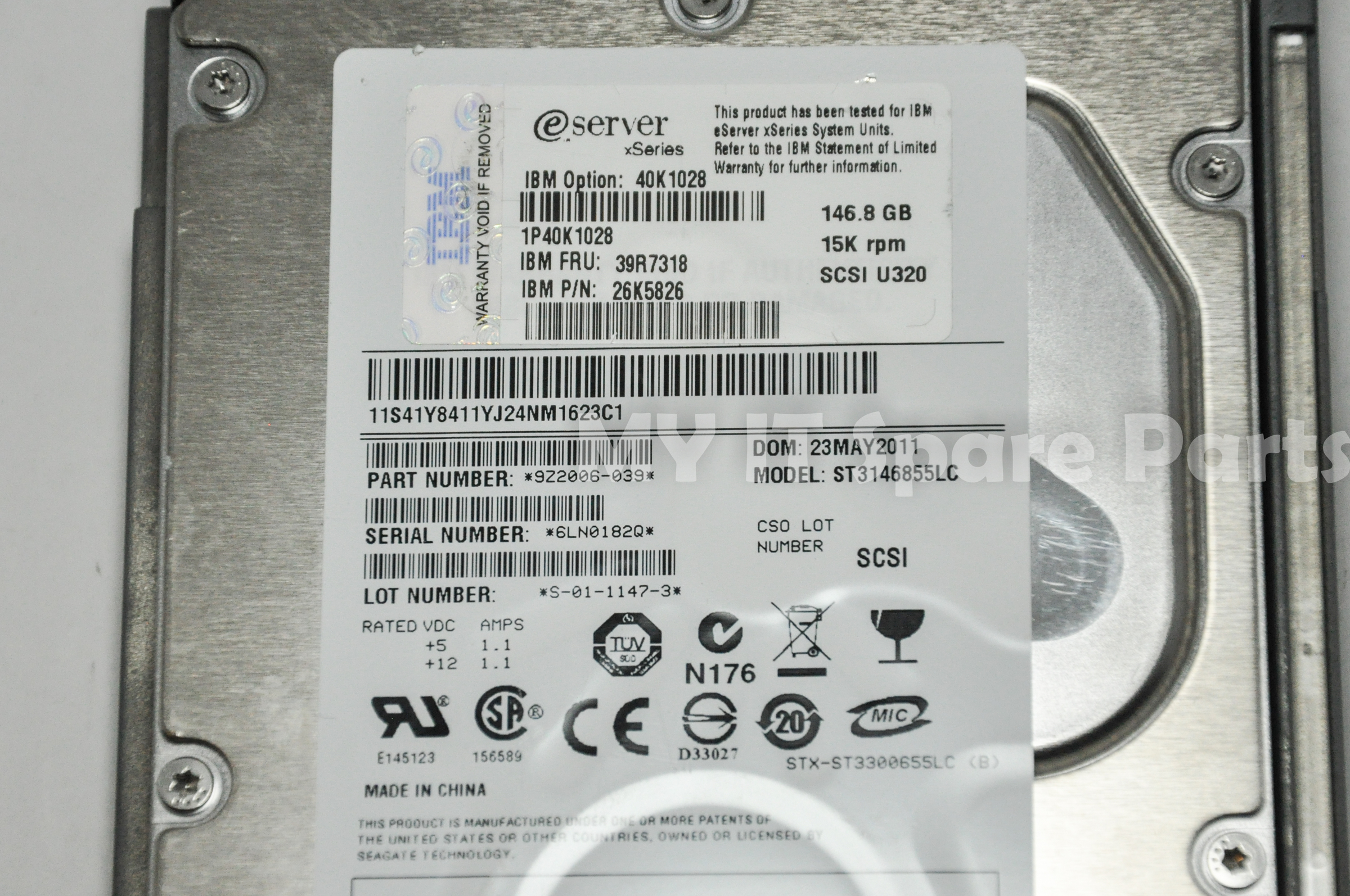 IBM 39r7318 146 GB 15 K RPM 3.5 