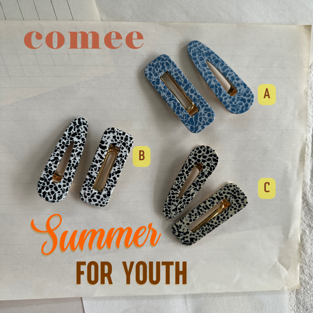 summer youth dots product photo with comee logo