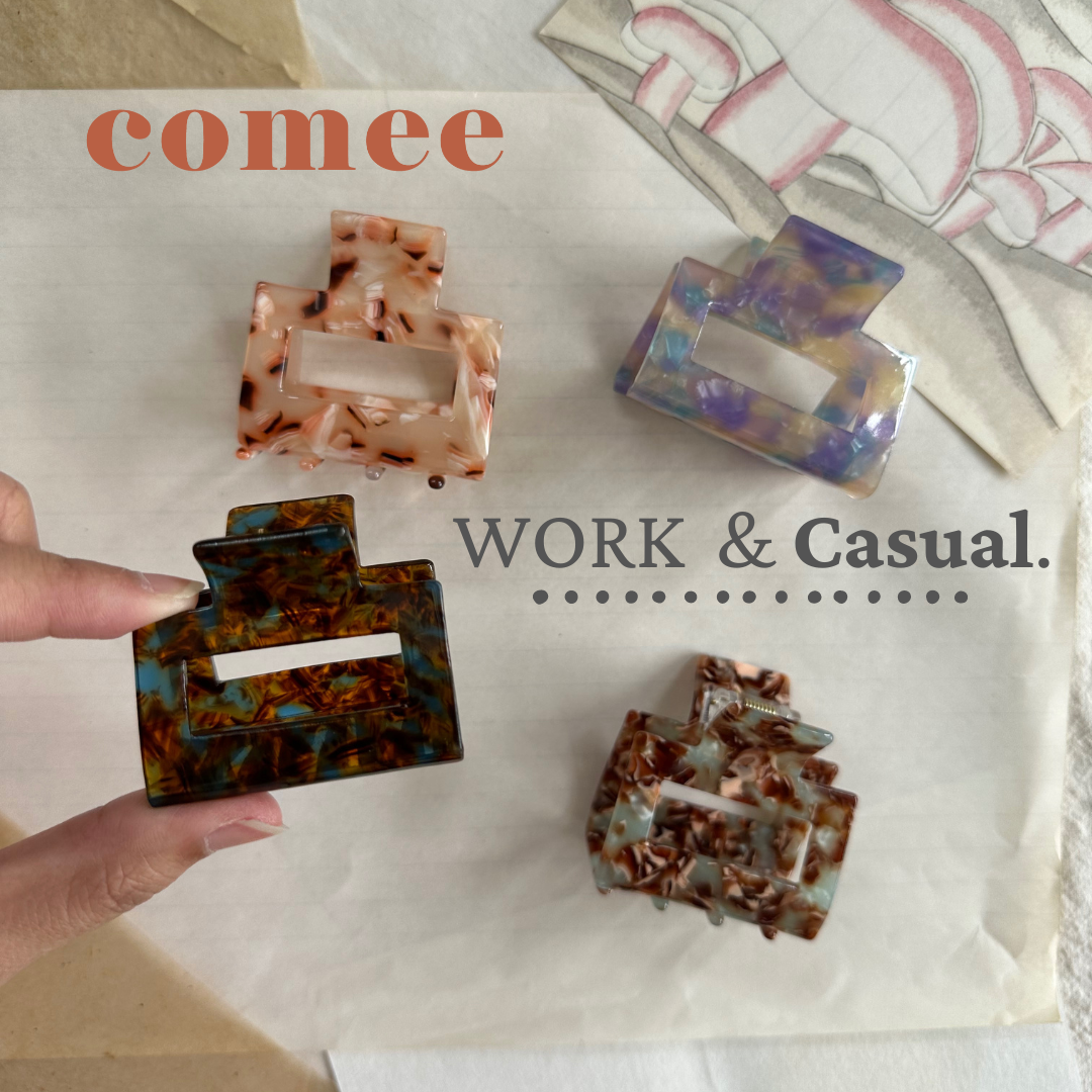 Work & Casual Square Hair Claw