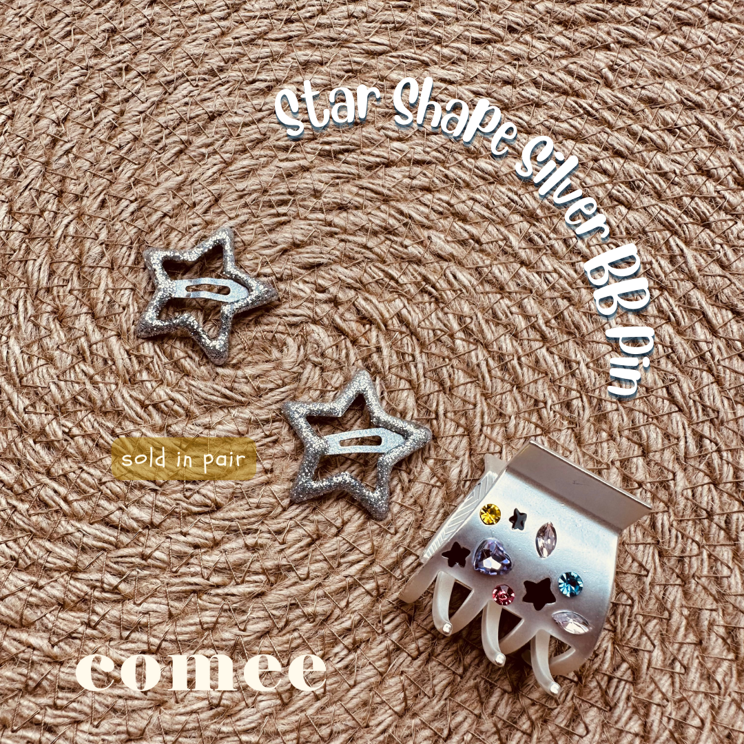 Star Shape Silver BB Pin (1)
