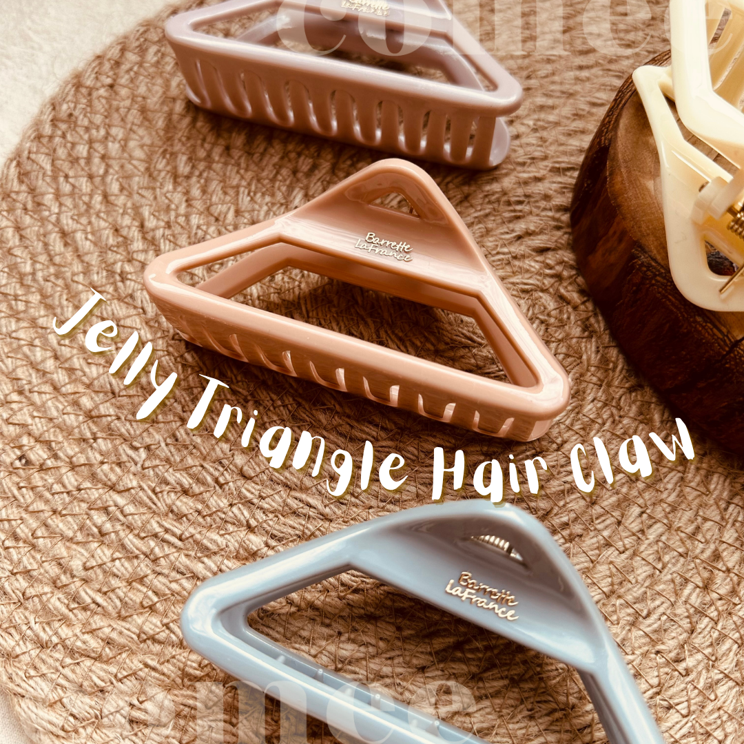 Jelly triangle Hair Claw (3)