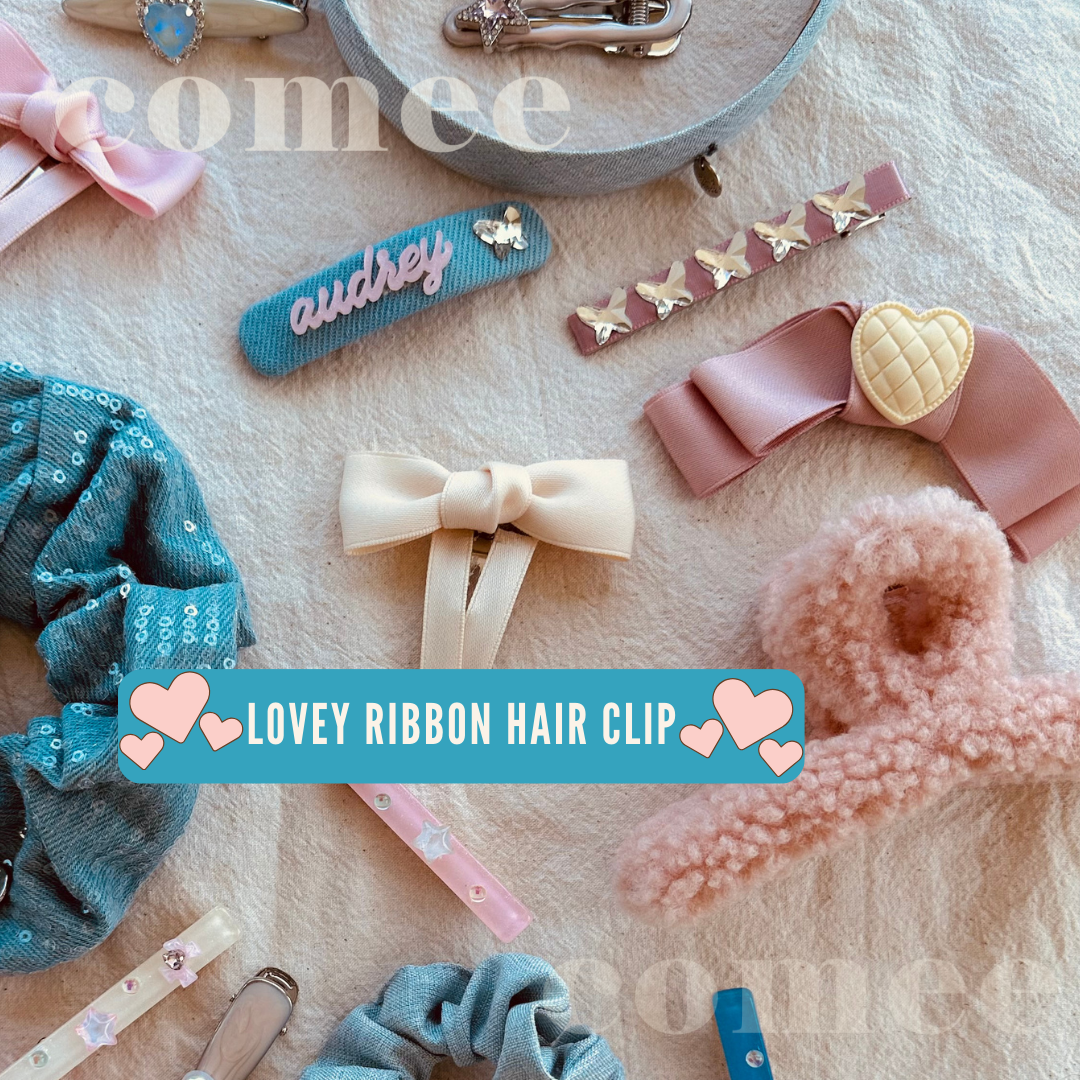 lovey ribbon hair clip (3)