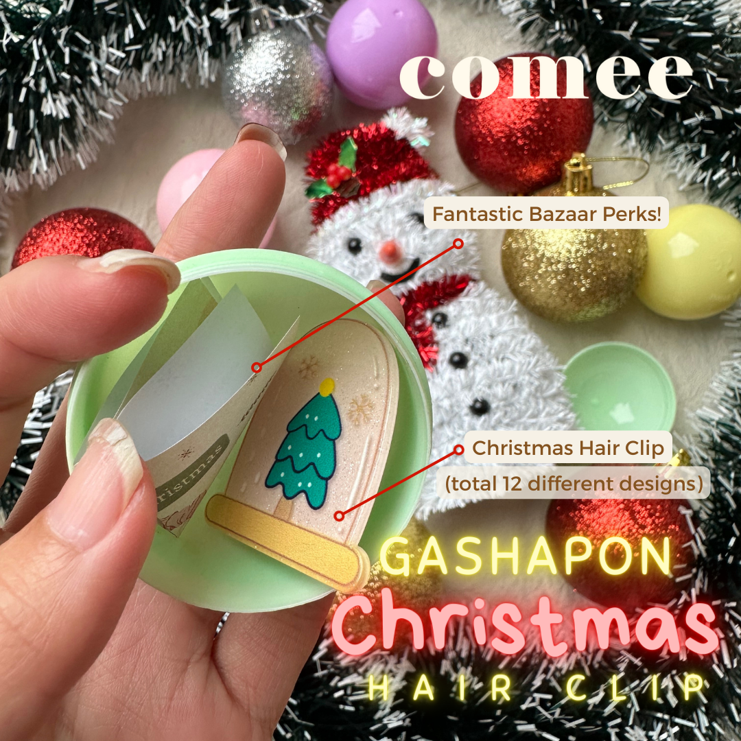 Gashapon Christmas hair clip (2)