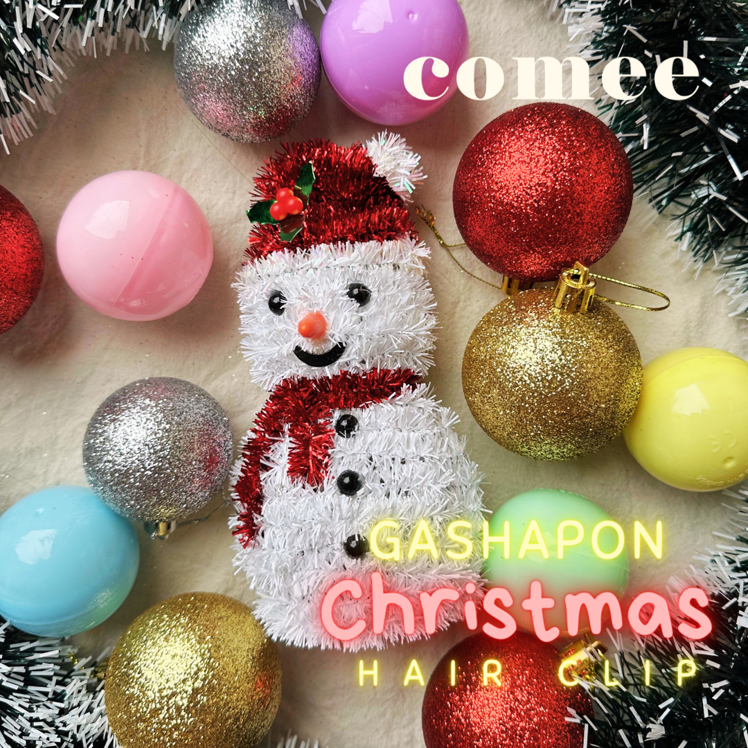 Gashapon Christmas hair clip
