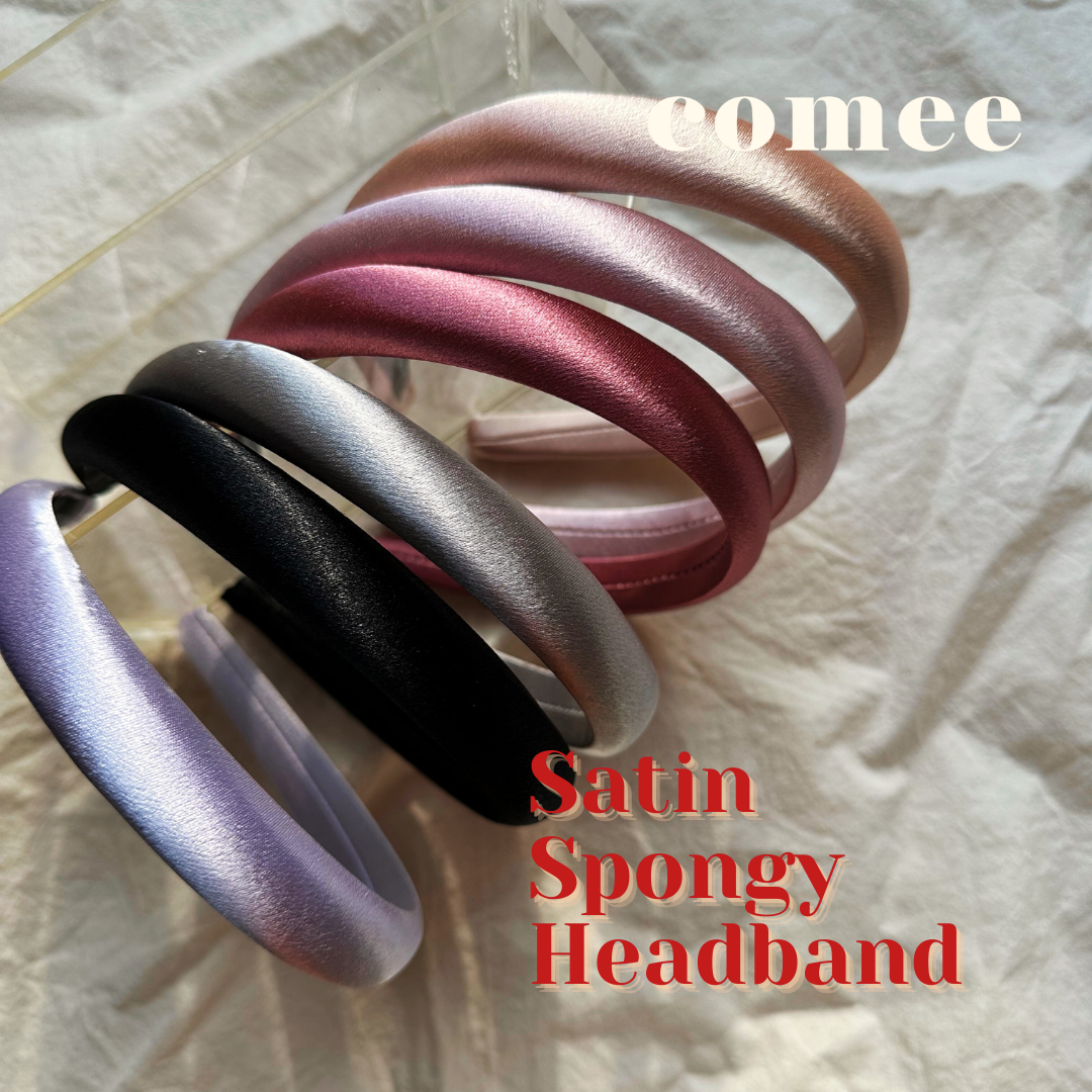 Satin Spongy Headband (3)