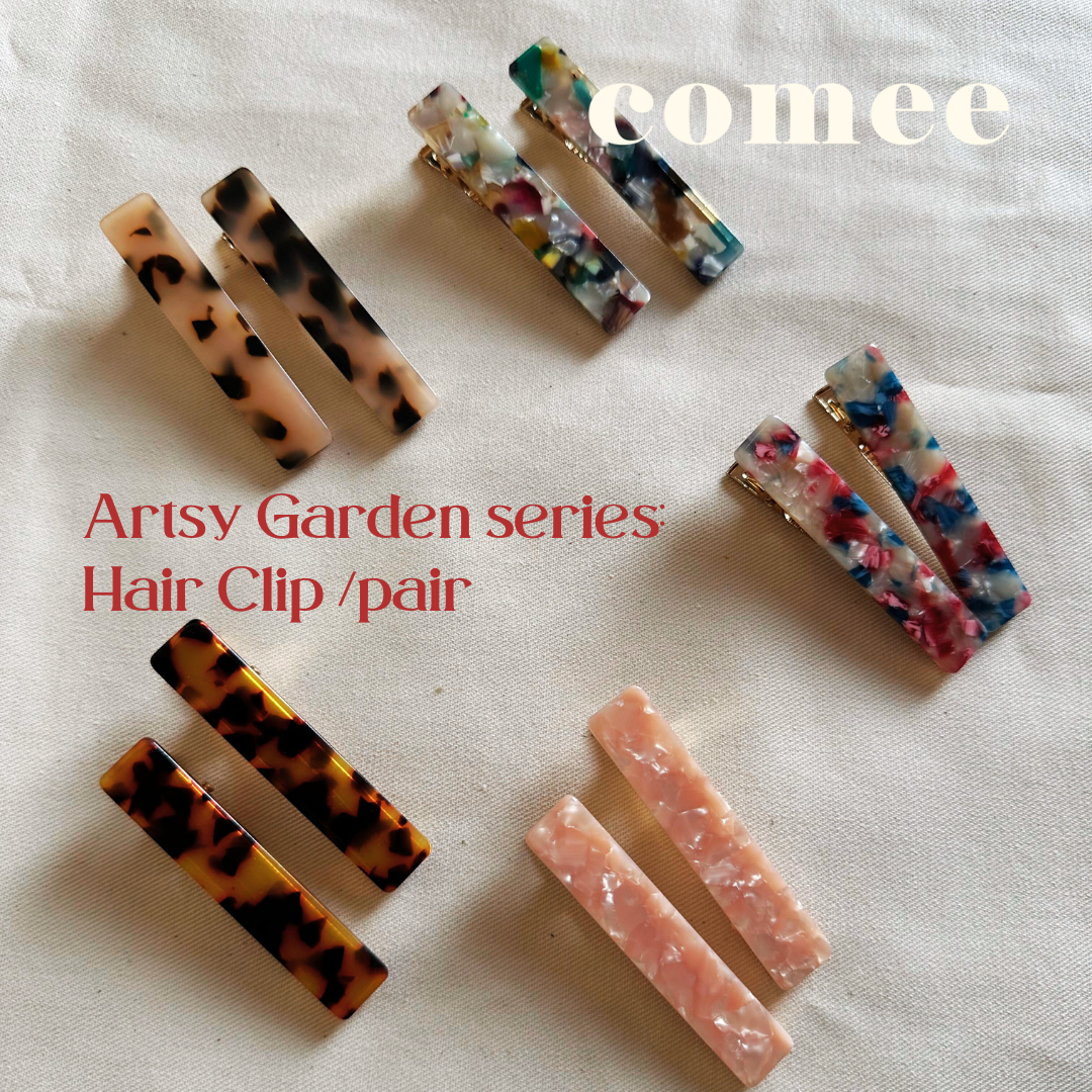 Artsy Garden series Hair Clip pair