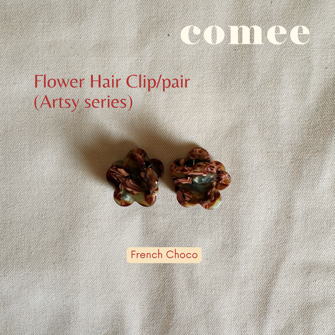 Flower Hair Clippair (Artsy series) (7)