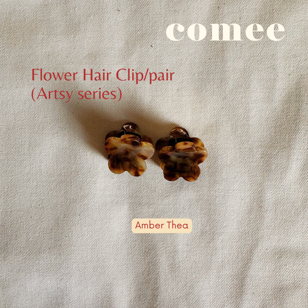 Flower Hair Clippair (Artsy series) (5)