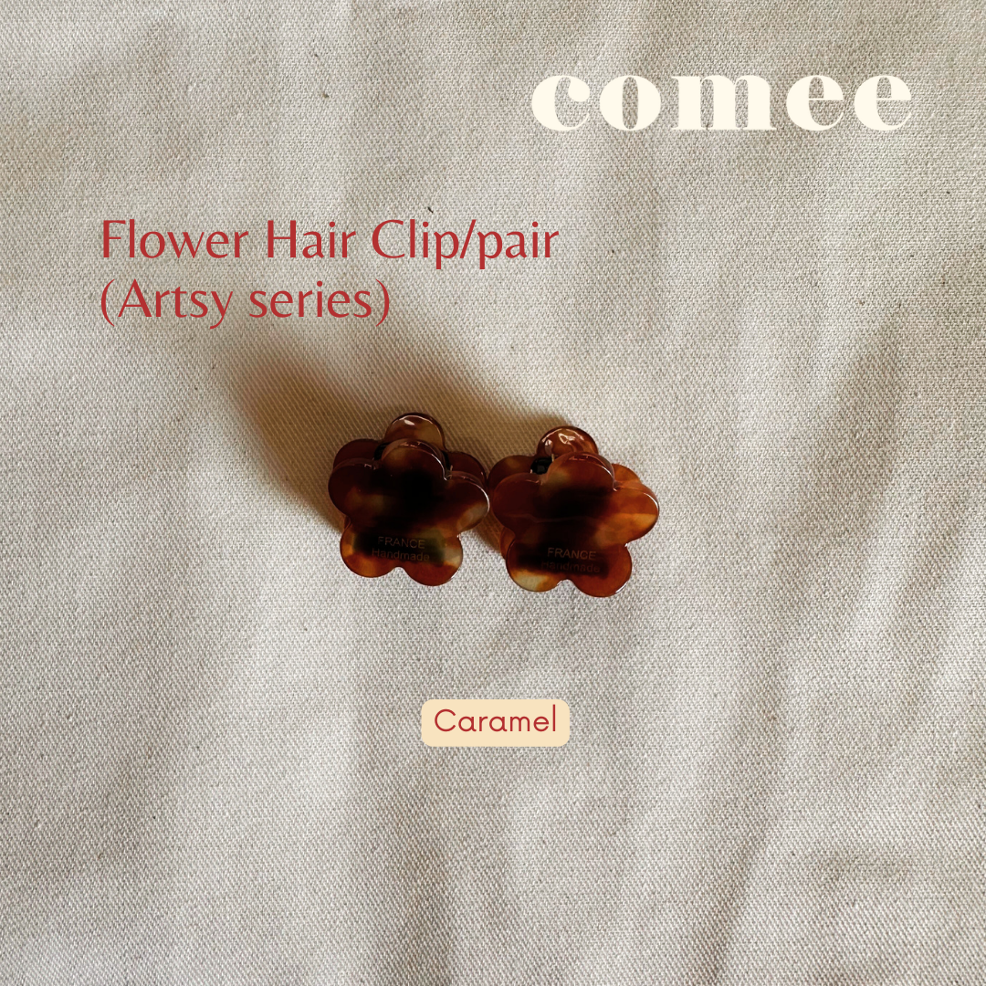 Flower Hair Clippair (Artsy series) (4)