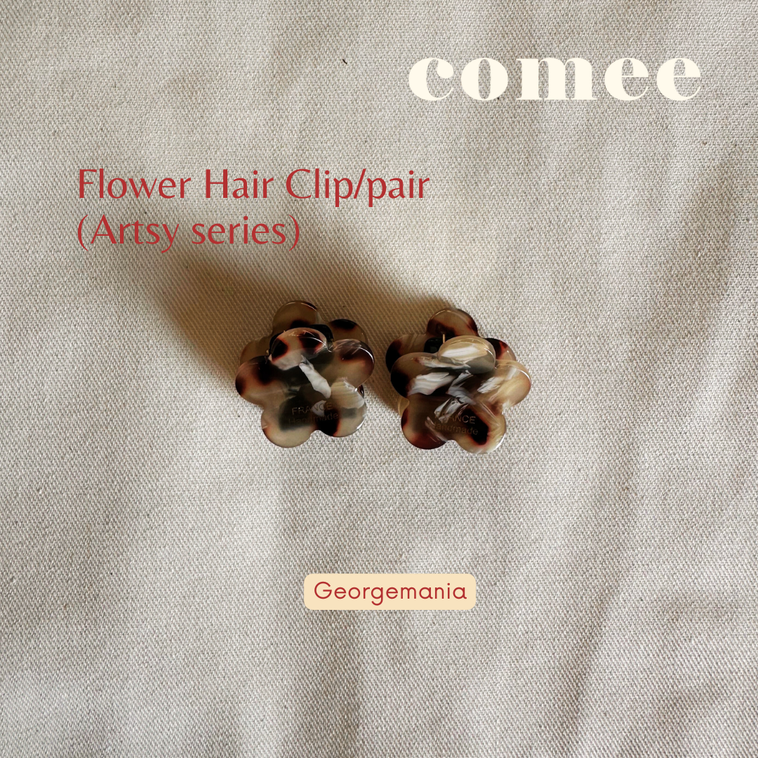 Flower Hair Clippair (Artsy series) (3)