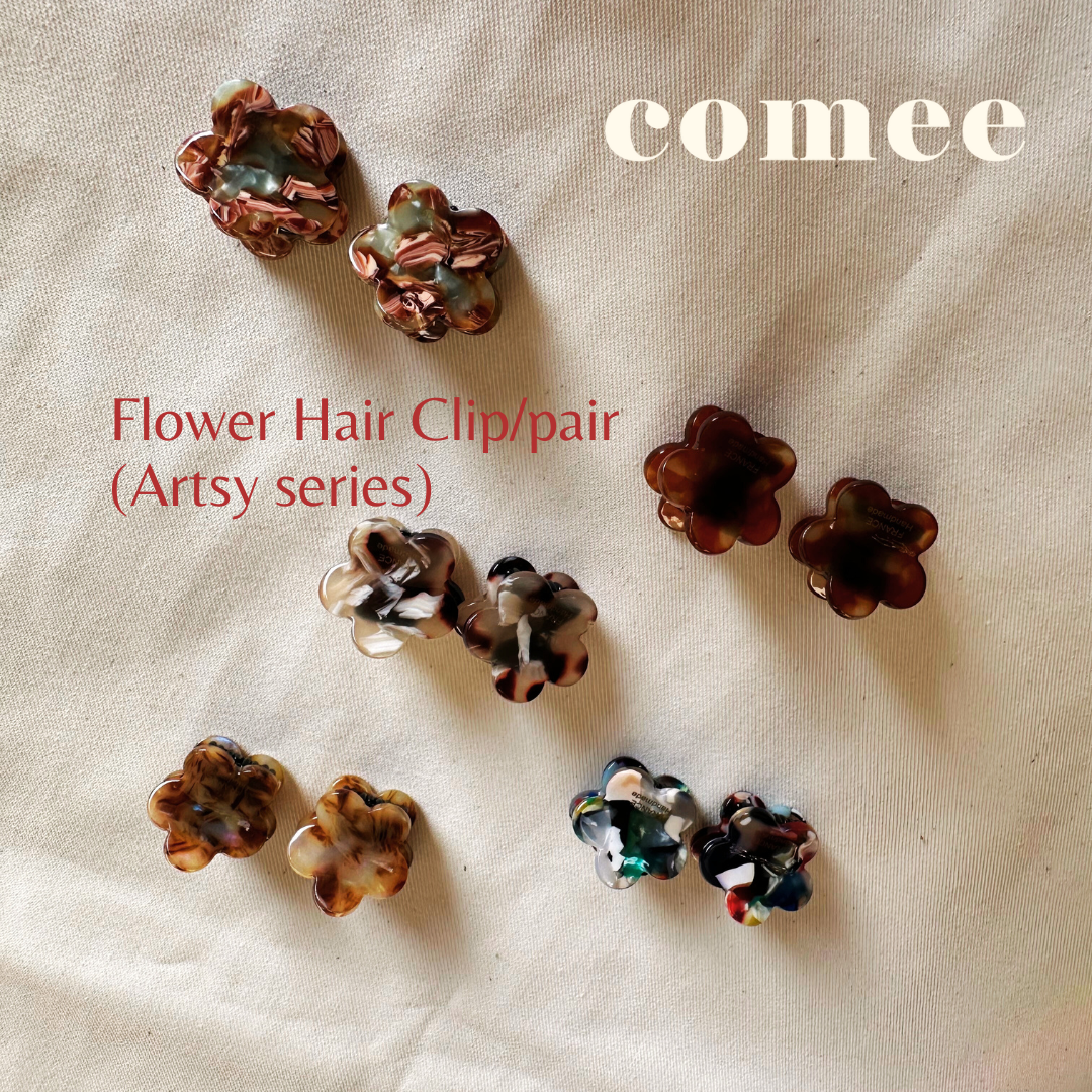 Flower Hair Clippair (Artsy series)