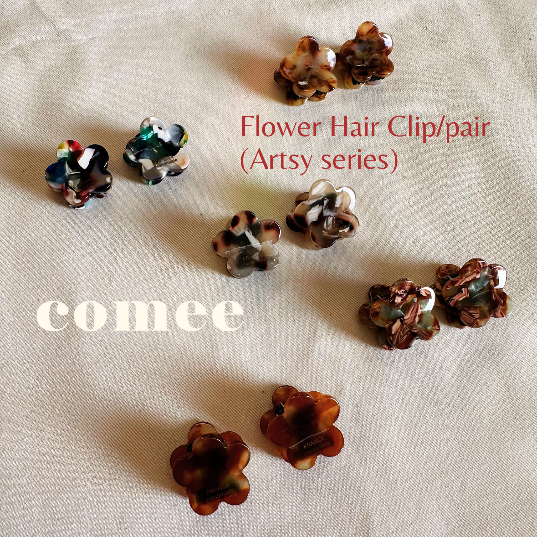 Flower Hair Clippair (Artsy series) (2)