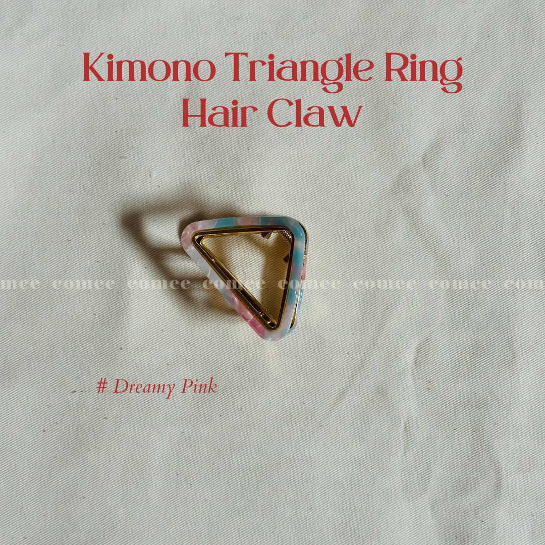 Kimono Triangle Ring Hair Claw (2)