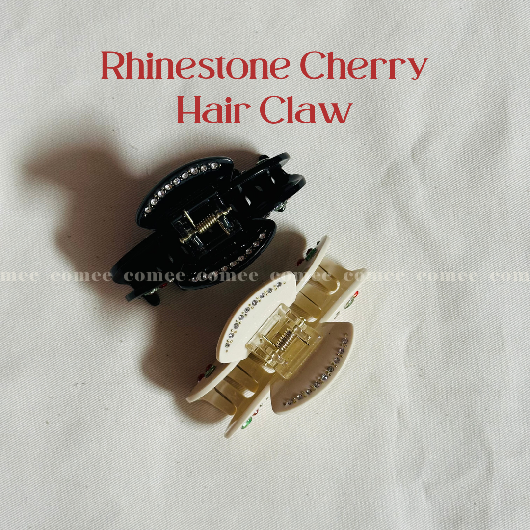 Rhinestone Cherry Hair Claw (1)