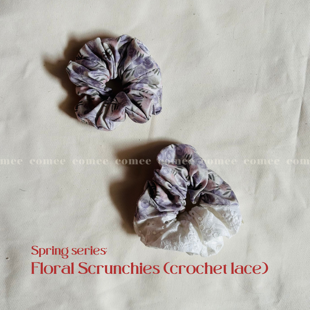 Floral Scrunchies (crochet lace) (5)