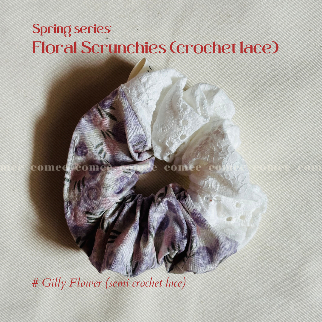 Floral Scrunchies (crochet lace)
