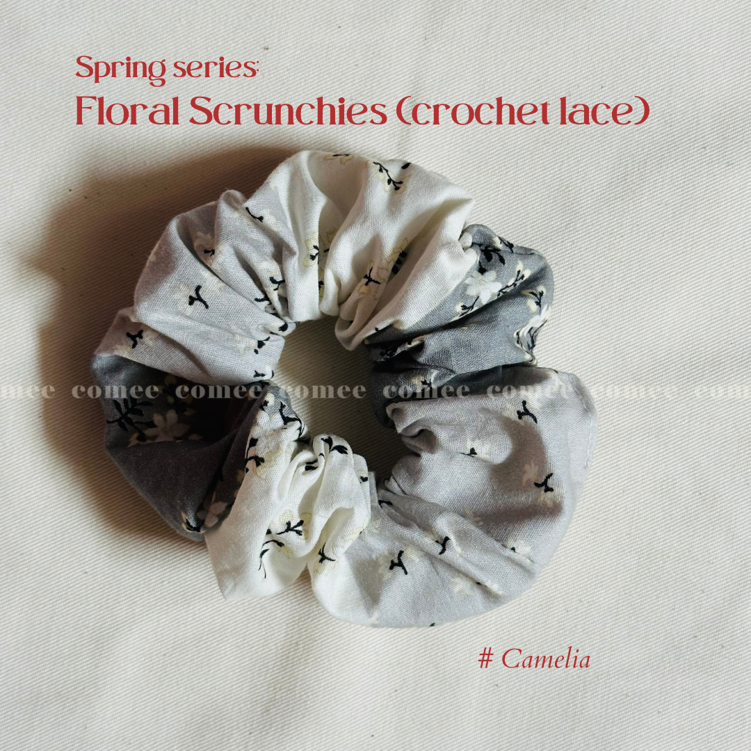 Floral Scrunchies (crochet lace) (7)