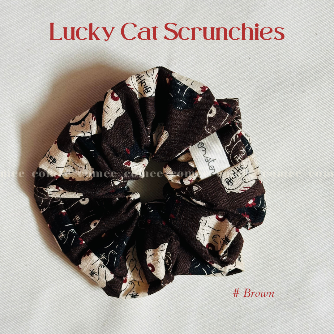 Lucky Cat Scrunchies (2)