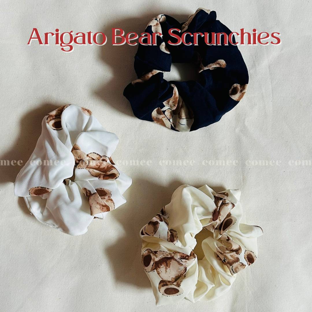 Arigato Bear Scrunchies 