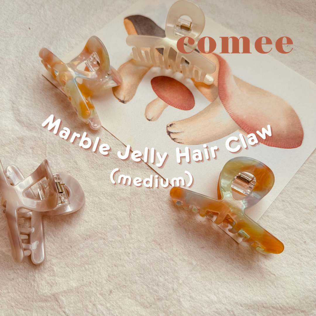 Marble Jelly Hair Claw (3)