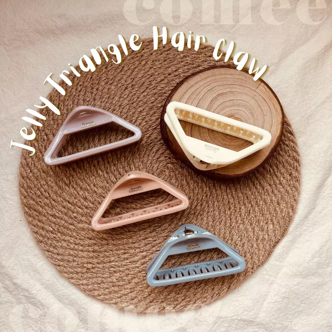 Jelly triangle Hair Claw
