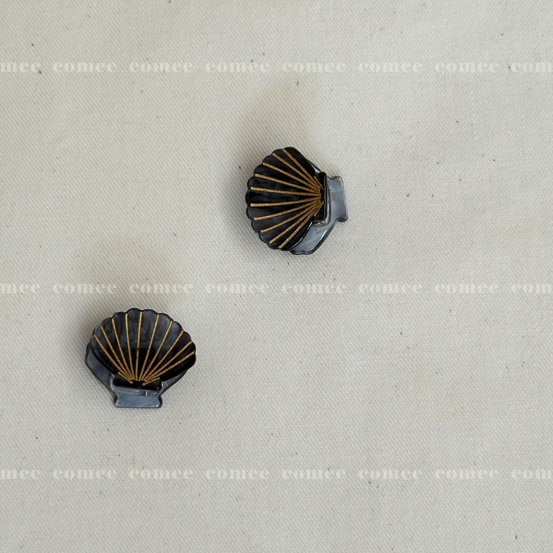 Mini Shell Clips pair  (3)