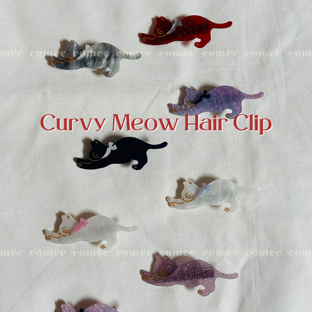 Curvy Meow Hair Clip