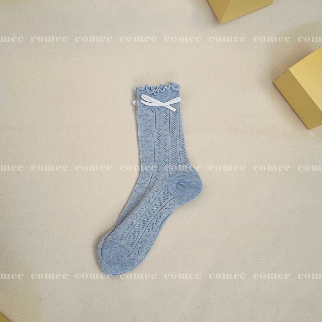 Ribbon Socks (Crew)  (4)