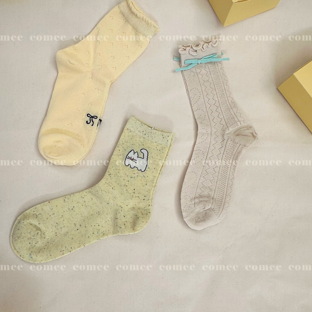 Summer Meow Socks (Crew) (3)