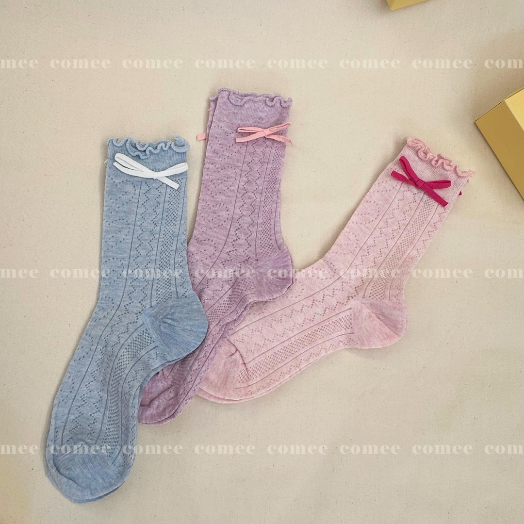 Ribbon Socks (Crew)  (3)