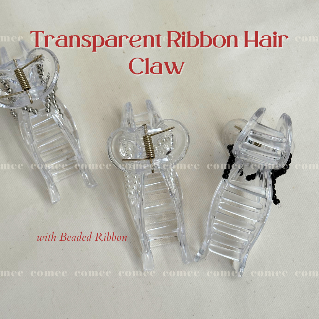 Transparent Ribbon Hair Claw 