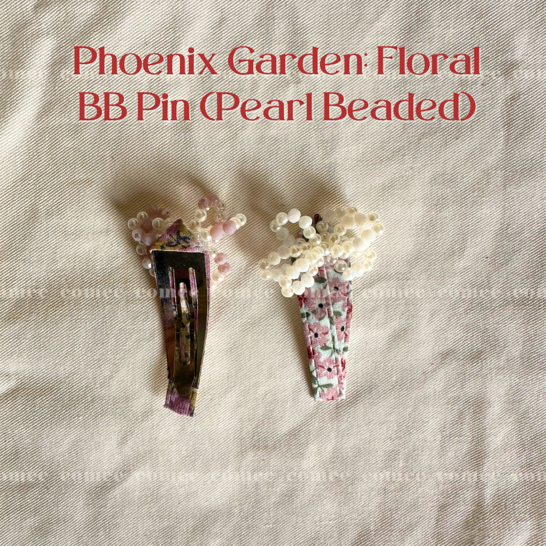 Phoenix Garden Floral  BB Pin (Pearl Beaded)  (1)