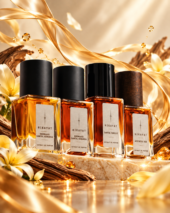 Hikayat Perfumes in Golden Elegance