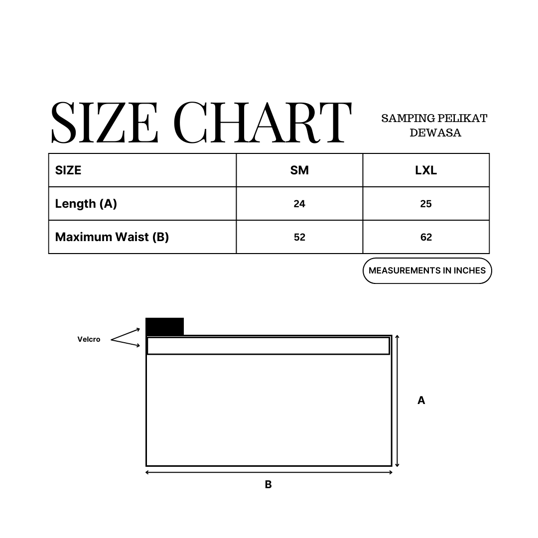 SAMPING PELIKAT  DEWASA