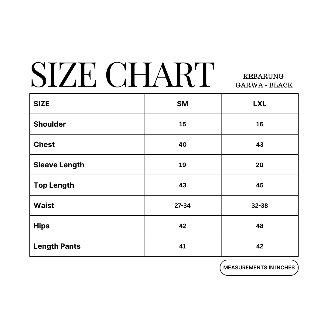 KEBARUNG  GARWA - BLACK