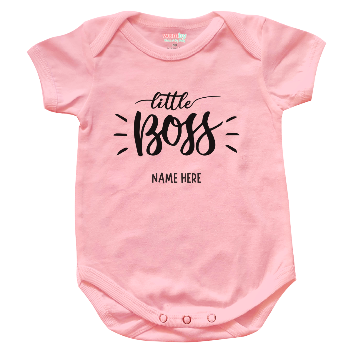 little bos Womby baby rompers pink