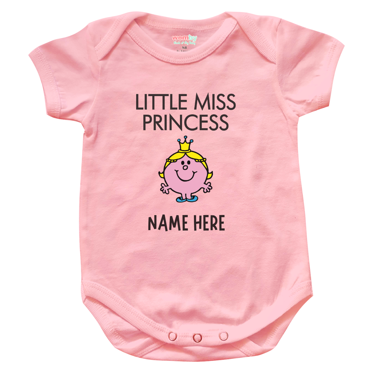 little miss Princess Womby baby rompers pink