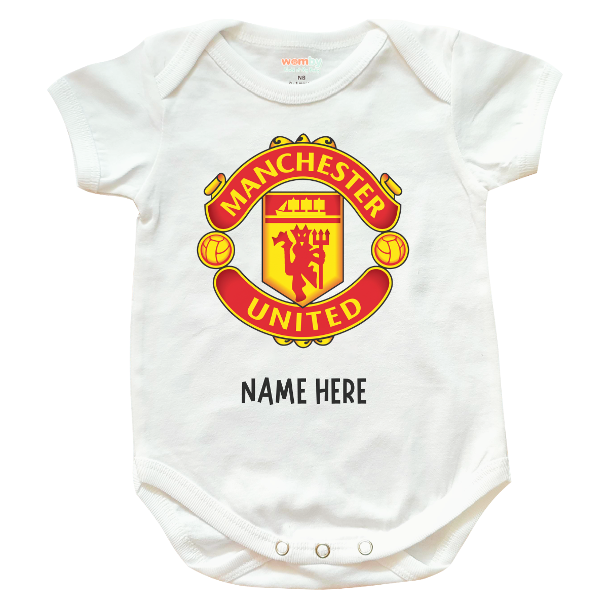 Manchester United Baby Rompers - White