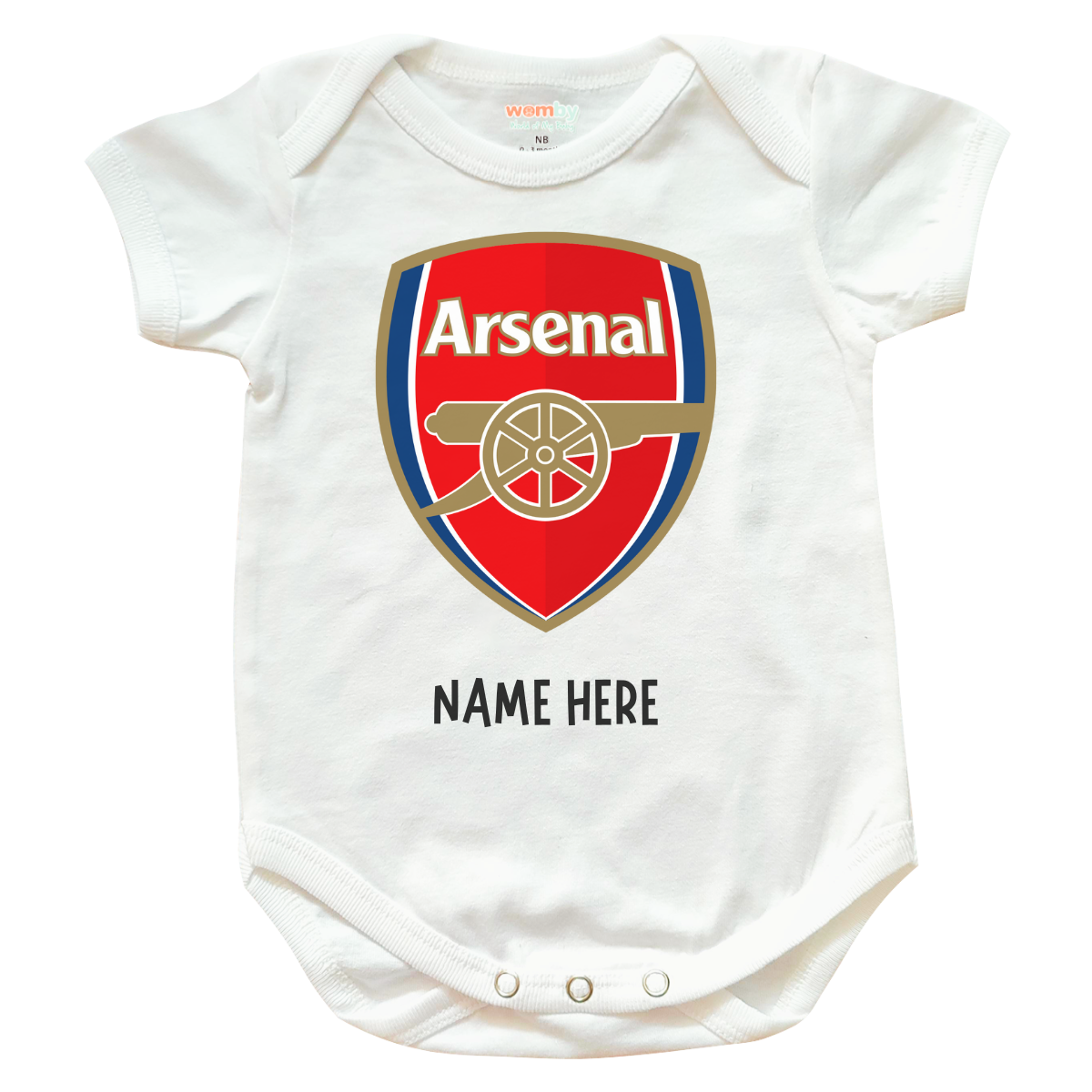 Arsenal Football Team Baby Rompers - White