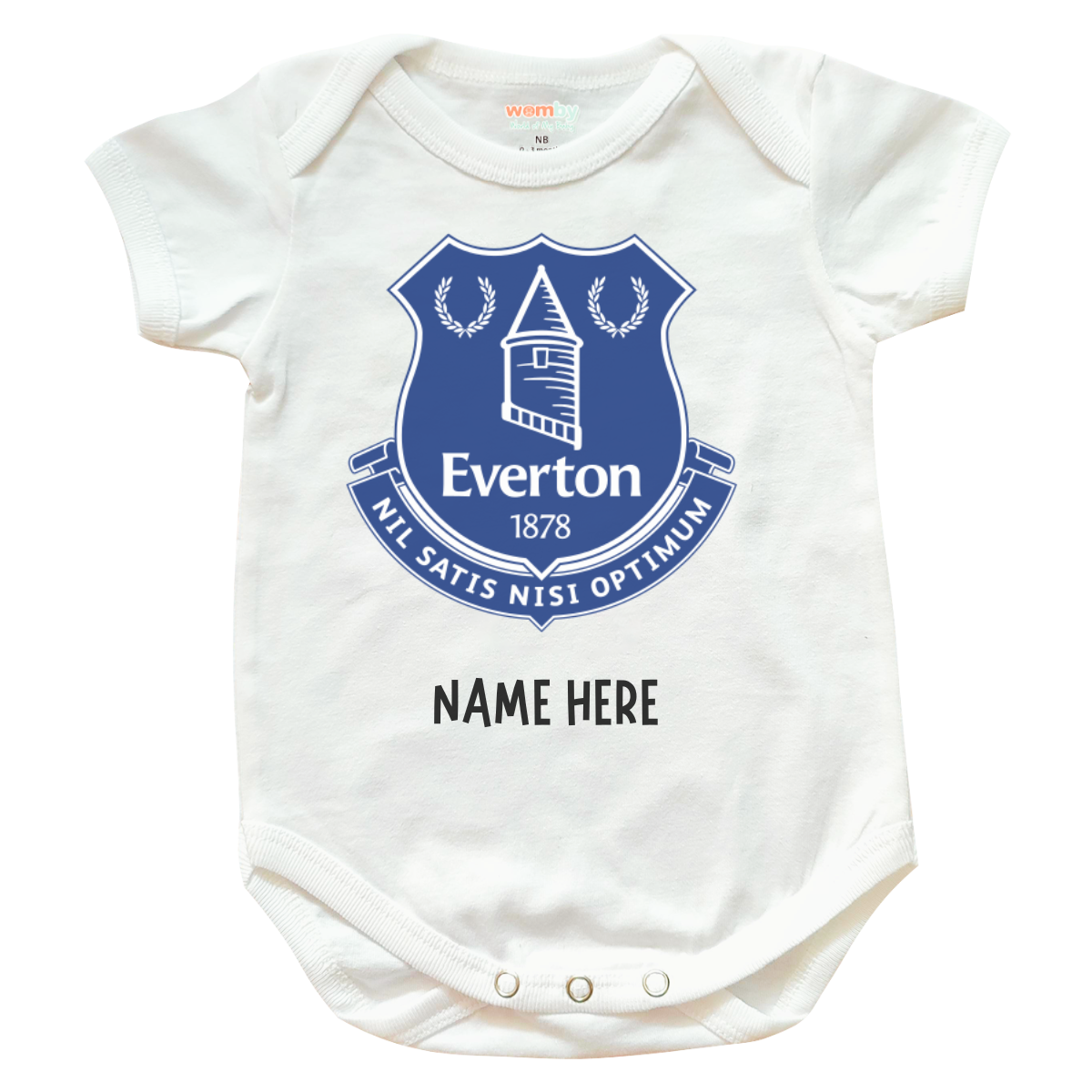 Everton Football Team Baby Rompers - White