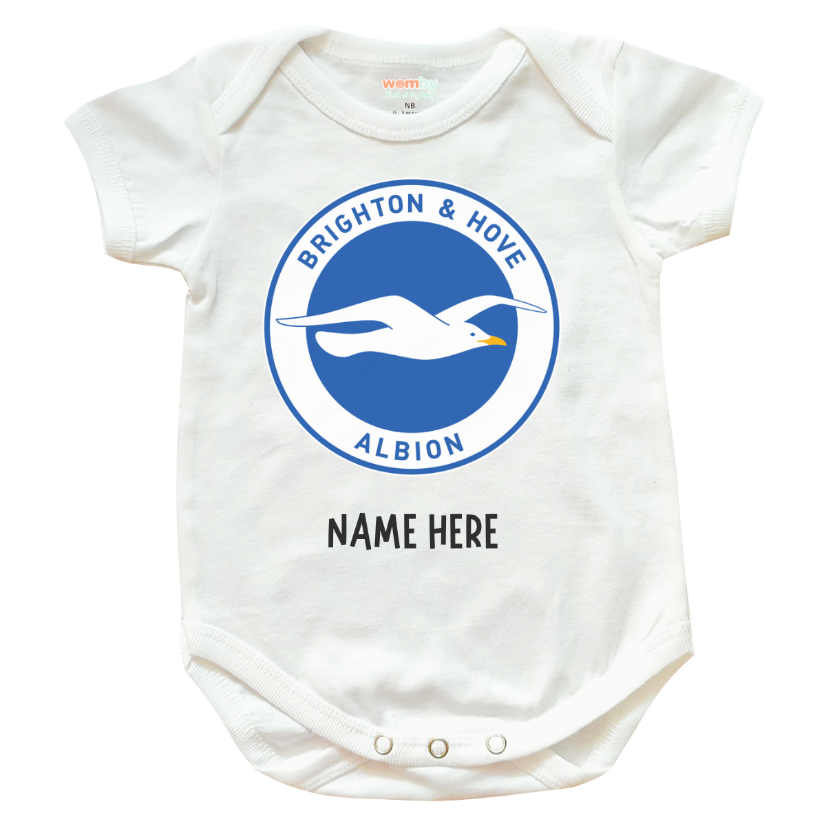 Brighton & Hove Albion Football Team Baby Rompers - White