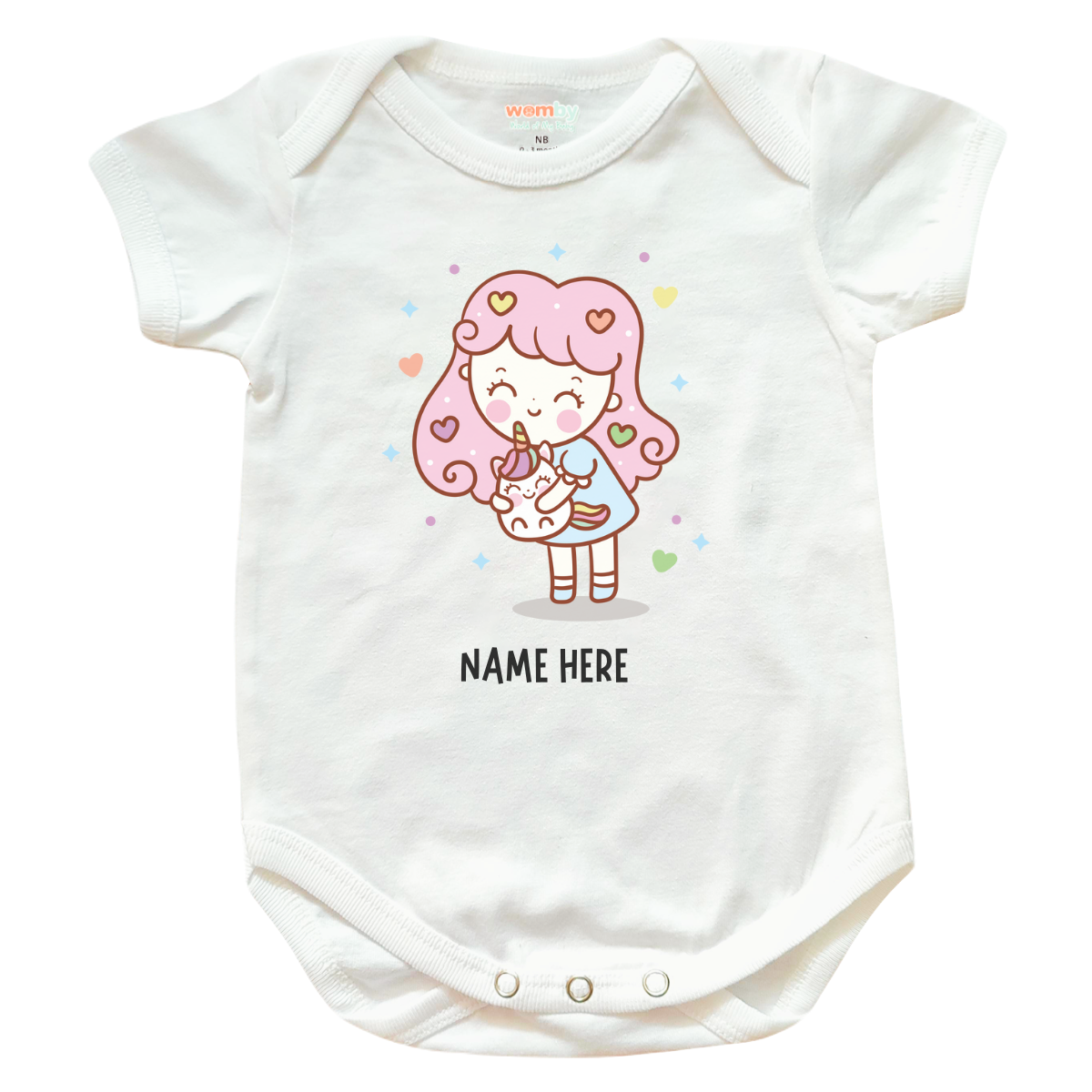 Unicorn 13 Baby Rompers - White