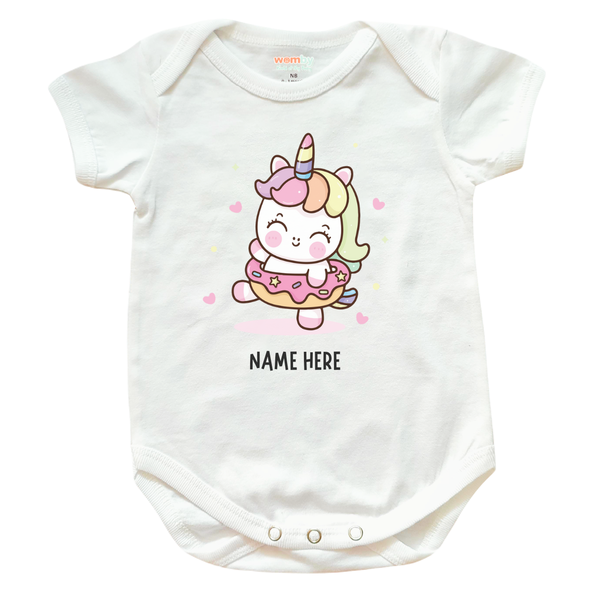 Unicorn 15 Baby Rompers - White