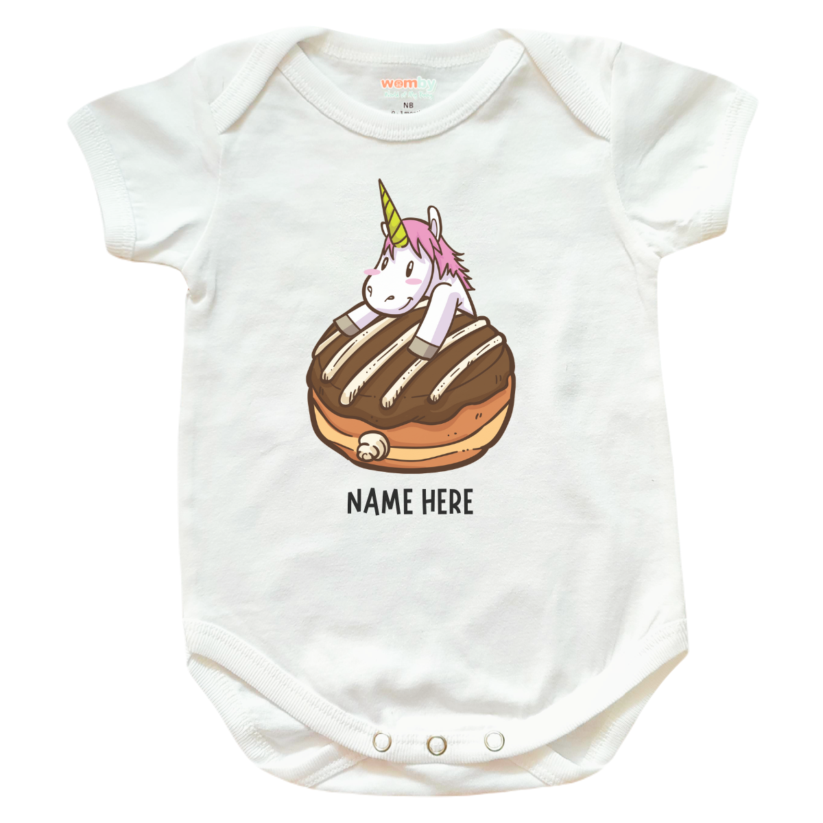 Unicorn 25 Baby Rompers - White