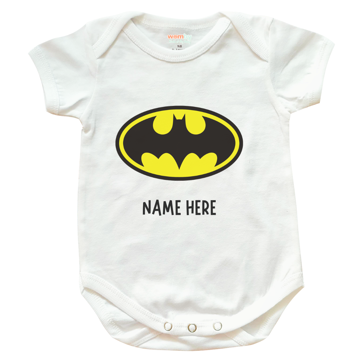 Batman Superheroes Baby Rompers - White