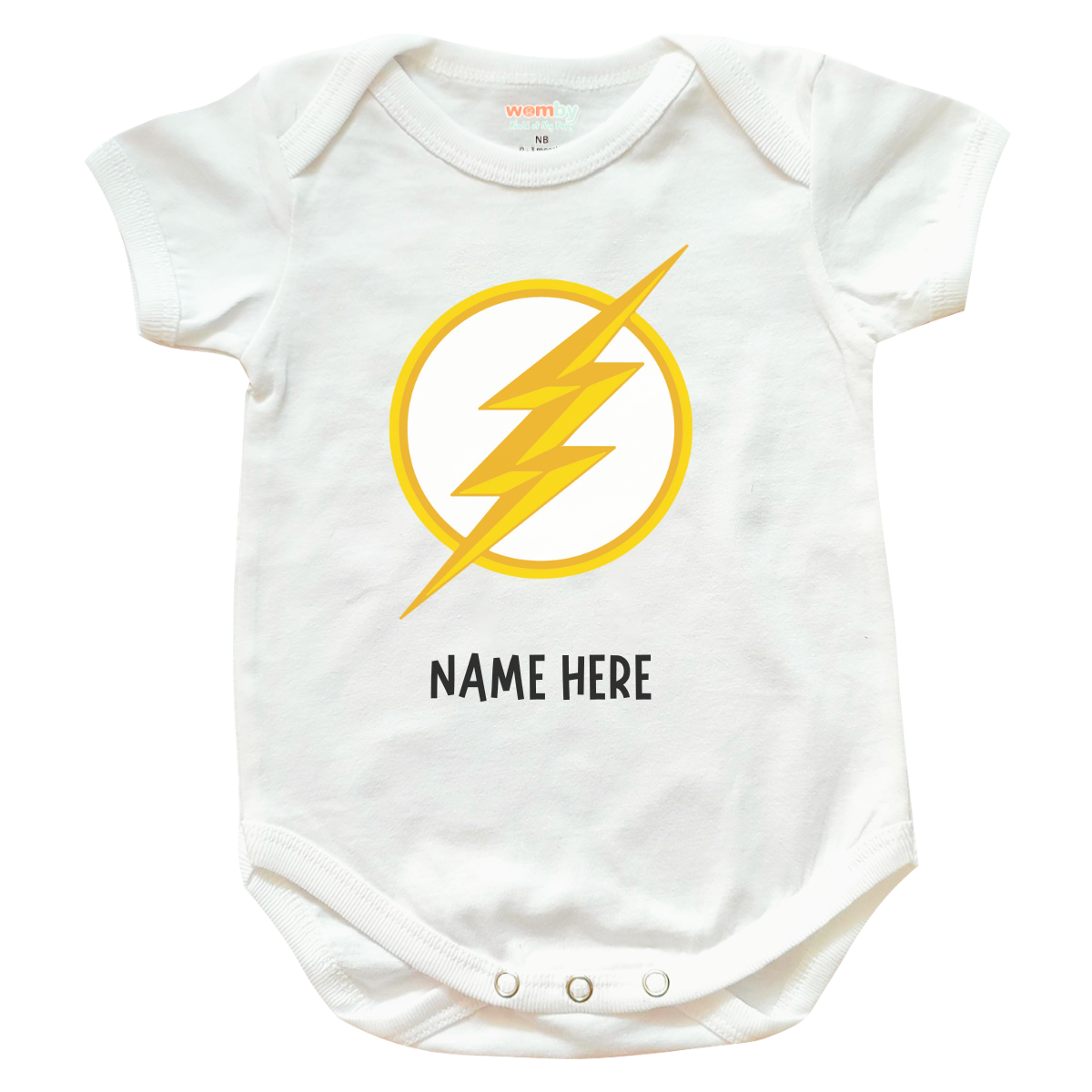 The Flash Superheroes Baby Rompers - White