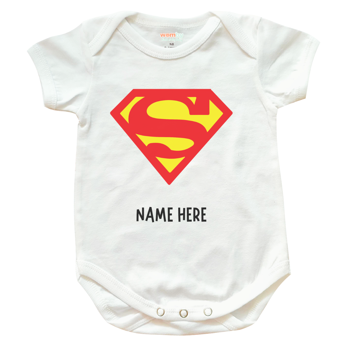 Superman Superheroes Baby Rompers - White