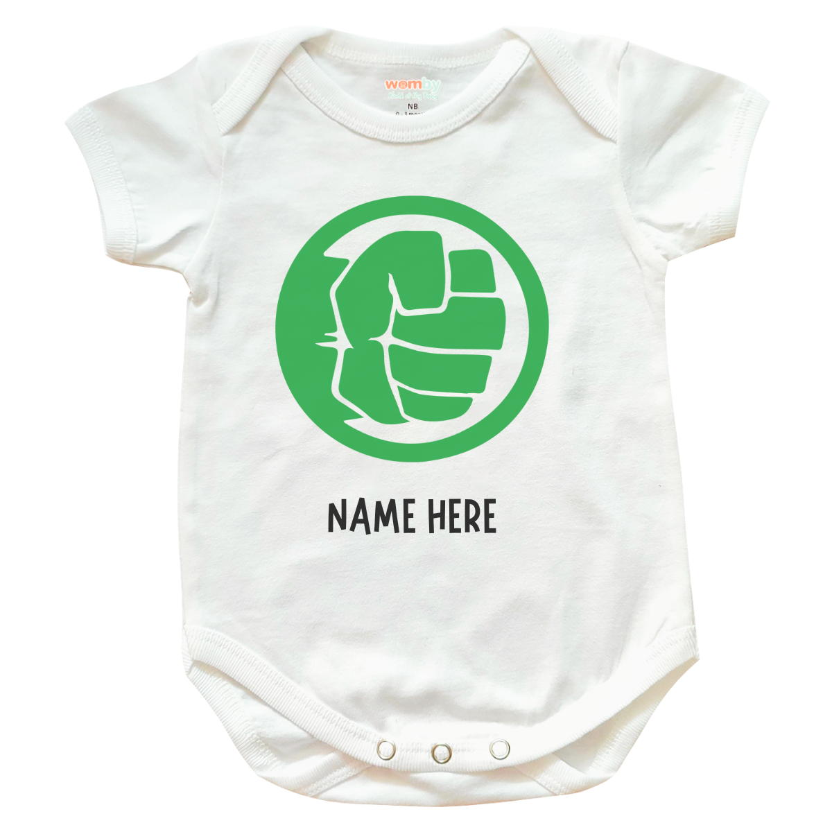 Hulk Superheroes Baby Rompers - White