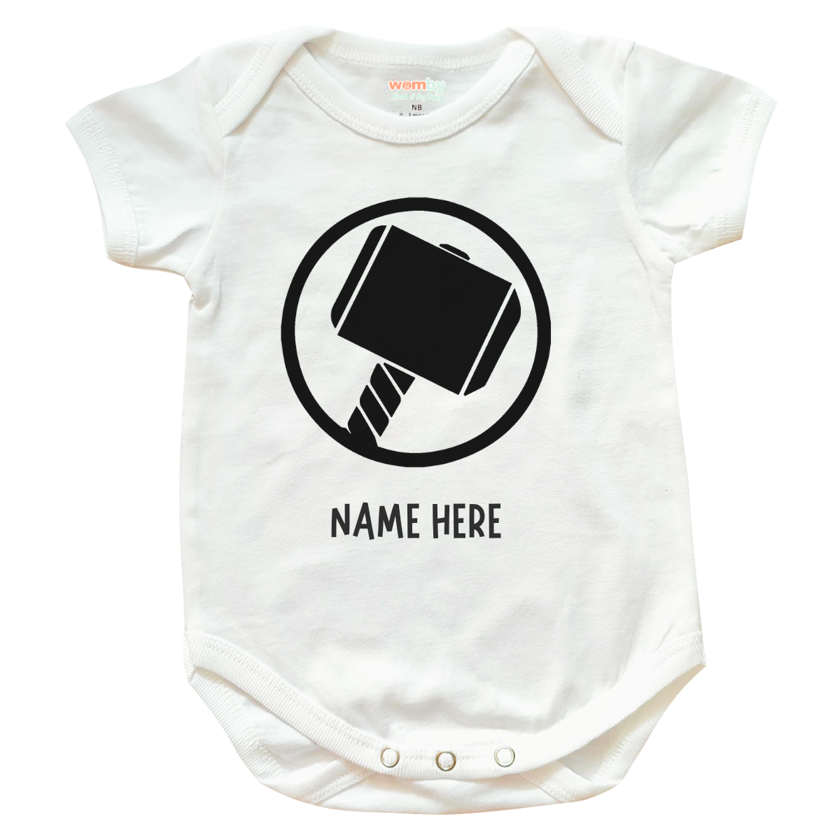 Thor Superheroes Baby Rompers - White